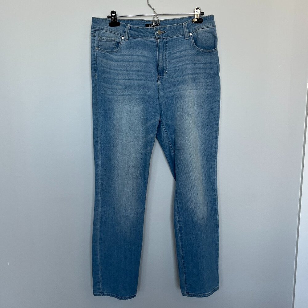d.jeans Straight Leg Blue Jeans 12